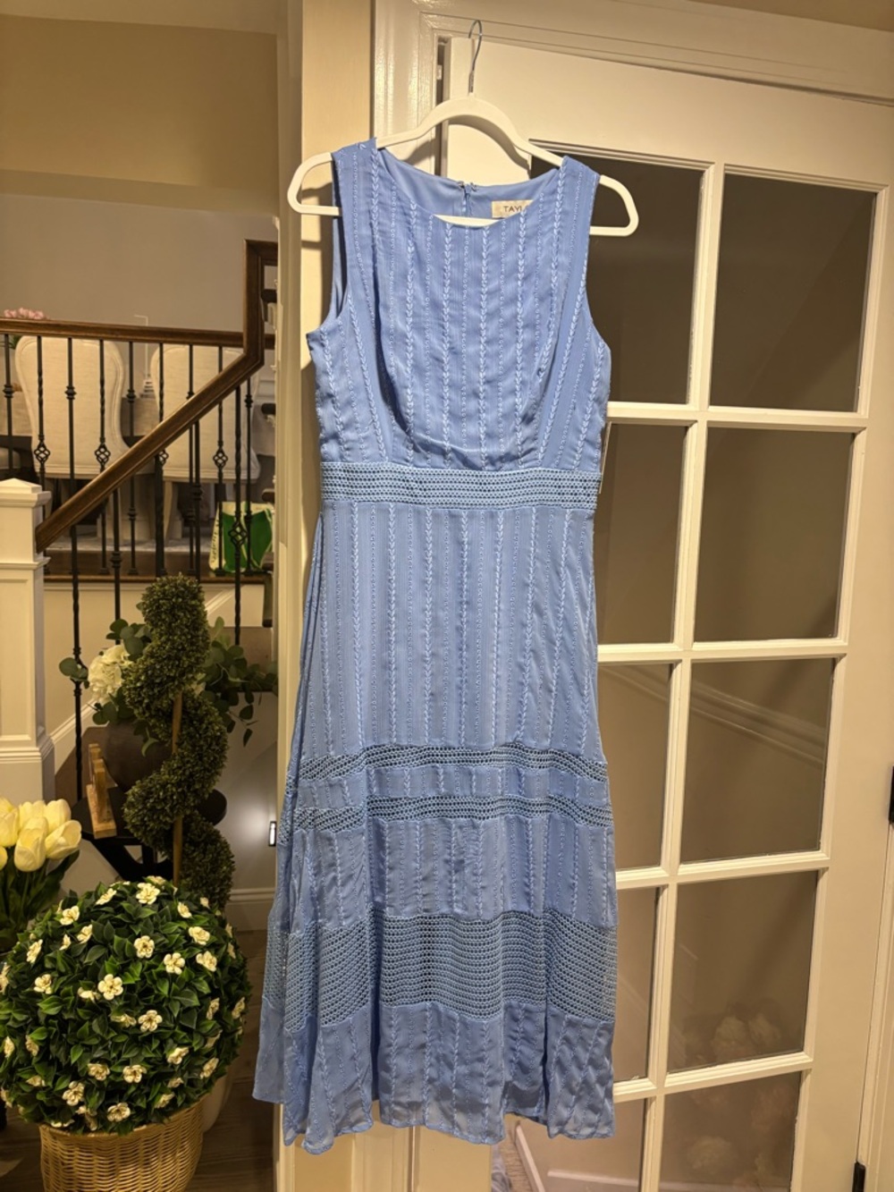 Woman's Carolina Blue Sleeveless Maxi Dress - Size 10 NWT